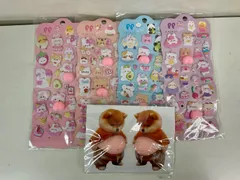 【新品】立体ぷっくりシールいろいろセット（5枚）/ ぷにぷに / 3D /もちもち /可愛い /シール交換 /シール帳 /ボンボン/送料込み