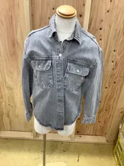 ZARA オーバーデニムジャケット　グレー