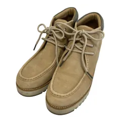 良品 COLE HAAN コールハーン ZEROGRAND ゼログランド シティ ウェッジ モック ブーツ W22874 サイズ8B 24.5cm～25cm相当 ベージュ レディース 古着 中古 USED