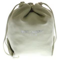 SAINT LAURENT PARIS (サンローランパリ) テディ チェーンショルダーバッグ 巾着バッグ ホワイト シルバー金具 レザー 538447