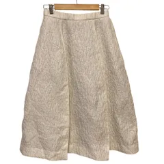 美品 24AW 23区 ふくれジャガード ロングスカート サイズ36 ホワイト レディース 古着 中古 USED