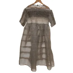 未使用 Bibiy ビビィ CHLOE PUFF DRESS シアードレスワンピース フリーサイズ グレー  レディース 古着 中古 USED