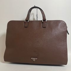 プラダ 三角ロゴ ビジネスバッグ ブリーフケース サフィアーノレザー