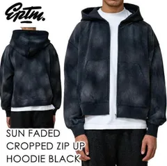 【本国現地価格】EPTM SUN FADED CROPPED ZIP UP HOODIE 【ジップパーカー】【短丈】【ブラック】【M】【L】