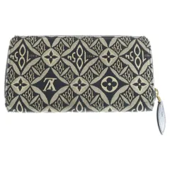 LOUIS VUITTON (ルイヴィトン) モノグラム ジャガード ジッピーウォレット 長財布 ブラック キャンバス×レザー Since1854 M80324