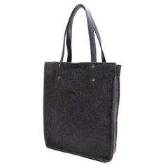 ズッカzucca カッティングロゴフェルトトートバッグ グレー