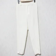 美品 24SS ANAYI アナイ ライトスラブテーパードスリットパンツ スラックス 10241712270 36 ホワイト レディース 古着 中古 USED