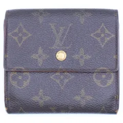 LOUIS VUITTON (ルイヴィトン) ポルトモネ ビエ カルトクレディ モノグラム コンパクトウォレット 三つ折り財布 ゴールド金具 ブラウン M61652