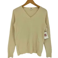 ユニクロ UNIQLO 総カシミヤ Vネック セーター レディース JPN：M 
