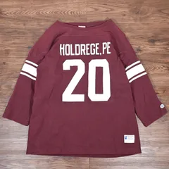 Champion　チャンピオン　フットボールシャツ　7分丈　バーガンディ　小文字ランタグ　復刻　アメカジ　Lサイズ