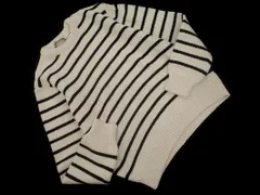 ZARA ザラ ボーダー ニット セーター sizeM/オフホワイト ◇■ レディース