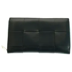 BOTTEGA VENETA (ボッテガヴェネタ) カセット ジップアラウンドロングウォレット ネイビー