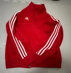 アディダス 赤色 ジャージ トラックジャージ