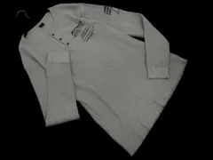 AVIREX アヴィレックス 大きいサイズ ロゴ ワッフル ヘンリーネック カットソー sizeXL/グレー ◇■ メンズ