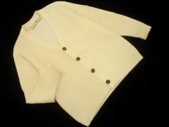 nano universe ナノユニバース Vネック ケーブル編み カーディガン sizeM/アイボリー ◇■ メンズ