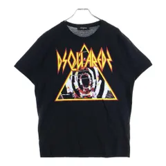 DSQUARED2 (ディースクエアード) トライアングルプリント クルーネック半袖Tシャツカットソー ブラック S71GD0821 S22427