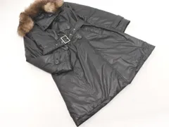 VICKY ビッキー シルバーフォックスファー付き トレンチ ダウン コート size1/黒 ◆■ レディースのサムネイル