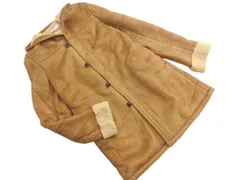 coen コーエン フェイクムートン コート sizeL/ベージュ ◇■ レディース