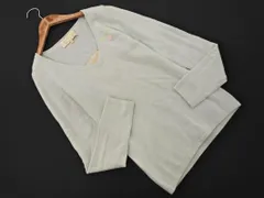 Chesty チェスティ カシミヤ100% 刺繍 Vネック ニット セーター sizeF/ミント ◇■ レディースのサムネイル