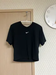 NIKE ブラック クロップド 半袖Tシャツ M