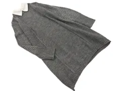 NATURAL BEAUTY BASIC ナチュラルビューティーベーシック ウール混 フェイクレイヤード ニット ワンピース sizeM/グレー ◇■ レディース