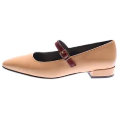 FABIO RUSCONI (ファビオルスコーニ) ファビオルスコ スクエアトウワンストラップパンプス レディース ブラウン