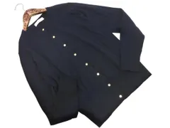 any FAM エニィファム クルーネック カーディガン size2/紺 ◇■ レディース