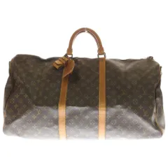 LOUIS VUITTON (ルイヴィトン) モノグラム キーポル バンドリエール60 ブラウン PVCレザー ボストンバッグ M41412