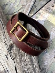 RRL ヴィンテージ加工 プレーンベルト ダークブラウン 34インチ - メルカリ