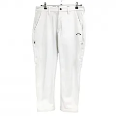 【美品】オークリー パンツ 白 裏起毛 スカル  メンズ L ゴルフウェア 2025年モデル Oakley