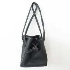 良品 VASIC ヴァジック BOND MINI MINI ボンド ミニミニ レザー ショルダーバッグ ハンドバッグ ブラック レディース 古着 中古 USED