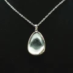 美しさ引き立つ【金運・仕事運】一点物　ブルッカイト・プラチナルチルクォーツ ネックレス チェーン付　Silver925｜ghrpnt12 天然石 約11g｜贈り物にも パワーストーン お守り メンズ レディース｜ 京海堂 天然石の卸　京の蔵