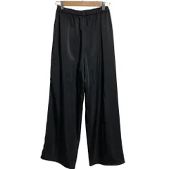 美品 24AW FRAMeWORK フレームワーク サテンストレッチイージーパンツ サイズ36 ブラック レディース 古着 中古 USED