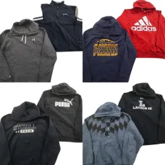 古着卸 まとめ売り スポーツブランドMIX スウェット 8枚セット (メンズ L ) アンダーアーマー アディダス リーボック 中古 古着 ND8432