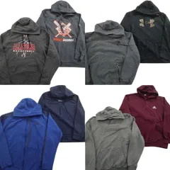 古着卸 まとめ売り スポーツブランドMIX スウェット 8枚セット (メンズ L /XL ) アンダーアーマー アディダス プーマ 中古 古着 ND8429