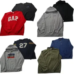 古着卸 まとめ売り ブランドMIX スウェット 8枚セット (メンズ XL ) LEE ギャップ ノーティカ オールドネイビー リーバイス 中古 ND8456