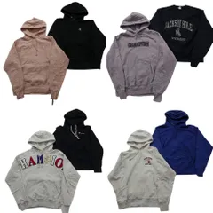 古着卸 まとめ売り チャンピオン Champion リバースウィーブ スウェット 8枚セット (メンズ M ) ワンポイント フーディー ロゴ 中古 ND8469