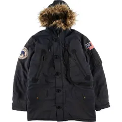 古着 民間品 アルファ ALPHA N-3Bタイプ 中綿入り ミリタリー フライトジャケット メンズL相当/eaa613190