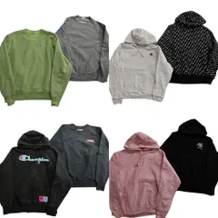 古着卸 まとめ売り チャンピオン Champion リバースウィーブ スウェット 8枚セット (メンズ M /L ) フーディー ロゴ 中古 古着 ND8481