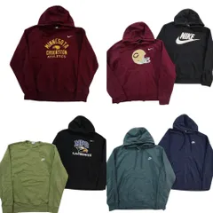 古着卸 まとめ売り ナイキ NIKE スウェット 7枚セット (メンズ L ) フーディー スウォッシュロゴ ワンポイント カレッジ風 中古 ND8610