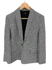  Theory  セオリー　千鳥格子柄　テーラードジャケット　ブラック&ホワイト　メンズ　サイズ2  M相当【Z1762】