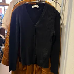 【東あずま店　併売品】　カーディガン　SLOBE IENA スローブイエナ　カーディガン　羽織　黒 ブラック BLACK クロ くろ　お呼ばれ　デート　オフィスカジュアル　食事会　可愛い　お出かけ　上品