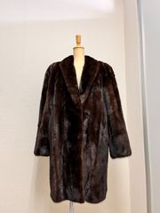 総丈100cm BLACKGLAMA 毛皮 コート ロング ミンク タグ付き - メルカリ