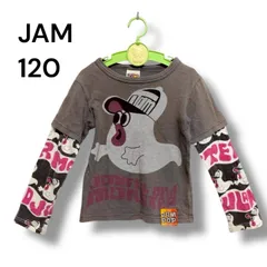 a2079 JAM ジャム 120 ロンT 長袖 Tシャツ 重ね着風 ゴースト キャラクター