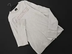Abercrombie & Fitch アバクロンビー＆フィッチ 刺繍 プルオーバー カットソー sizeM/ライトグレー ◇■ メンズ