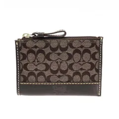 COACH コーチ キーリング付コインケース  シグネチャー/キャンバス/    ダークブラウン レディース / 240001187447
