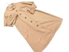 ehka sopo SM2 エヘカソポ サマンサモスモス ギャザー ステンカラー コート sizeF/ベージュ ◇■ レディース