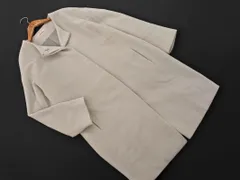 nano universe ナノユニバース ノーカラー コート sizeF/オフホワイト ◇■ レディース