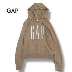 【GAP】フロントロゴ ニットプルオーバーパーカー