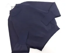 UNITED TOKYO ユナイテッドトウキョウ ボリュームスリーブ モックネック ニット セーター size1/紺 ◇■ レディース